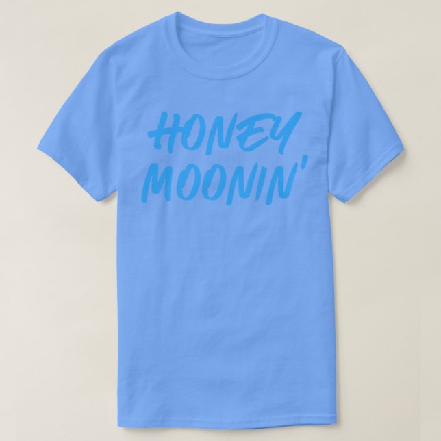 Honung MooninMarried Par Matching Honeymoon Klipp  T Shirt (Design framsida)