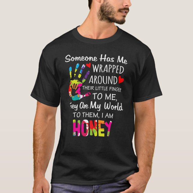 Honung Morma Nickname Cute Honung är min Namn T Shirt (Framsida)