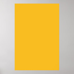 Honung Mustard Gult Solid Trend Färg Background Poster