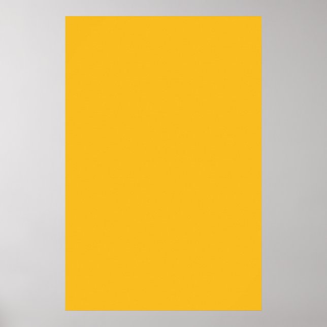Honung Mustard Gult Solid Trend Färg Background Poster (Framsidan)