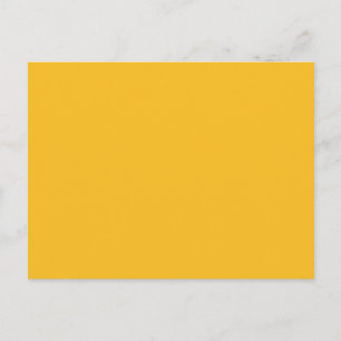 Honung Mustard Gult Solid Trend Färg Background Vykort