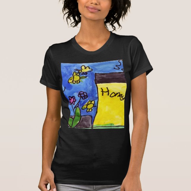 Honung- och bimotiv tee (Framsida)