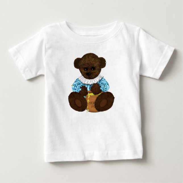 Honung Pot Bear Child's Tshirt (T) Tee Shirt (Framsida)