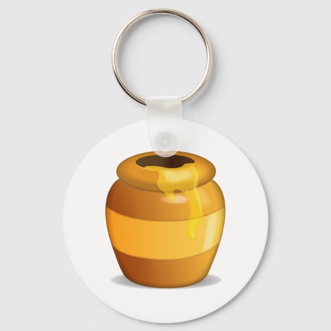 Honung Pot - Emoji Nyckelring (Framsida)