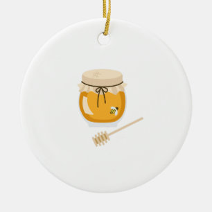 Honung Pot Julgransprydnad Keramik