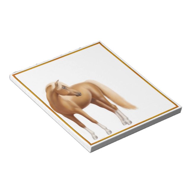 Honung Sorrel Riding Horse Anteckningsblock (Vinklad)