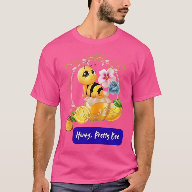 Honung, Söt Bee T Shirt (Framsida)
