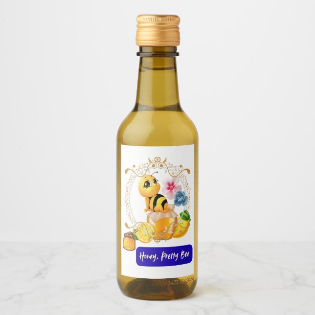 Honung, Söt Bee Vinetikett (Framsida)