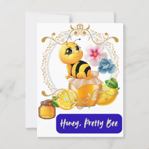 Honung, Söt Bee Vykort