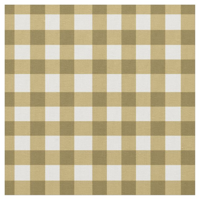 Honung Tan Gingham for Home Canning Burk Specialty Tyg (Närbild)