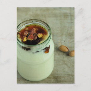 Honung Yogurt Vykort