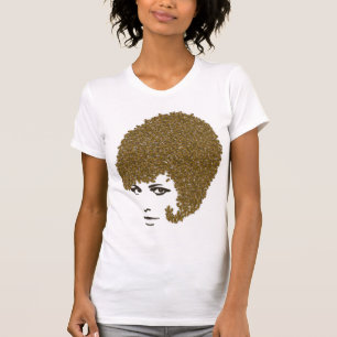 Honungbibikupan Hår-gör T-skjortan T-shirt
