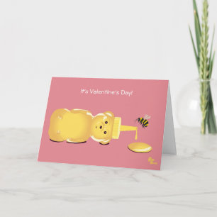 Honungbivalentin kort för dag