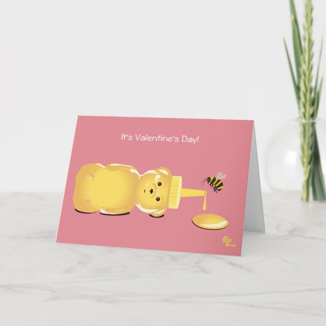 Honungbivalentin kort för dag (Framsida)