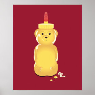 Honungbjörnaffisch Poster