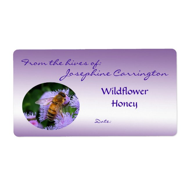 Honungetiketter Fraktsedel (Framsidan)