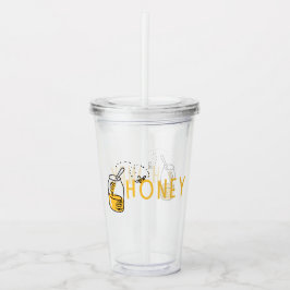 Honungsakryl Tumbler Take Away Mugg