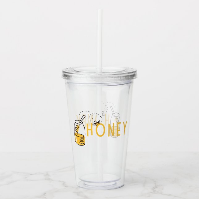 Honungsakryl Tumbler Take Away Mugg (Framsida)