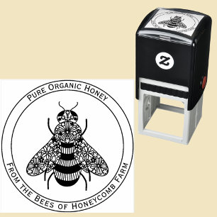 Honungsbee Apiary Självfärgande Stämpel