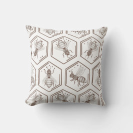 Honungsbee Baby Blanket Dekorativ kudde