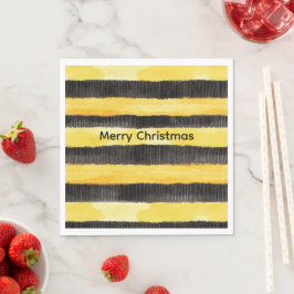 HonungsBee Black Guld Gult jul Pappersservett