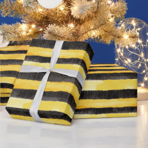 HonungsBee Black Guld Gult jul Presentpapper