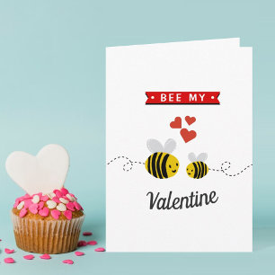Honungsbee Funny Stollig Valentindagen Kort