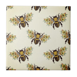 Honungsbees Brown Beige Guld | Keramiska plattor Kakelplatta