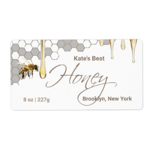 Honungsbeteckning med Honeycomb, Drip & Bee Fraktsedel