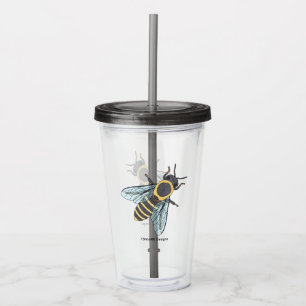 Honungsbi - Akryl Kopp Take Away Mugg