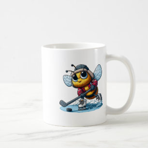 Honungsbi Hockeyspelare - Bi som spelar hockey Kaffemugg