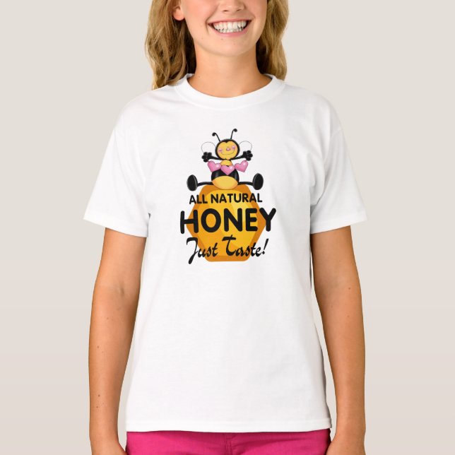 Honungsbi, Honung Slogan Tee Shirt (Framsida)