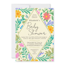 Honungsbi, Ladybug, Butterfly, Dragonfly & Flowers