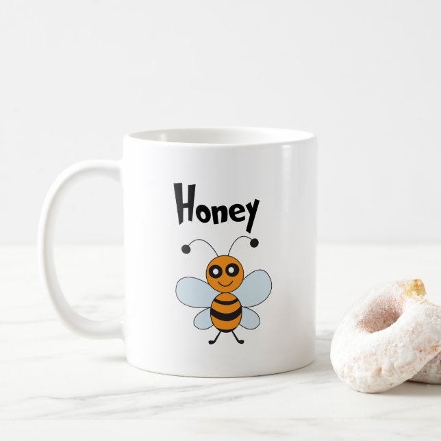 Honungsbi Nature Insekt Wildlife Animal Kaffemugg (Med munk)