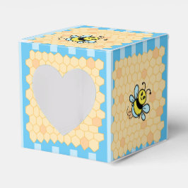 Honungsbi och Honeycomb Boy's Baby Shower Blue Presentaskar