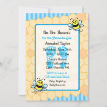 Honungsbi och Honeycomb Boy's Baby Shower