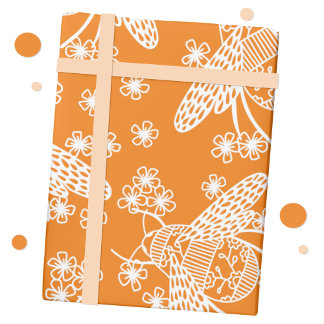Honungsbi Presentpapper