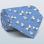 Honungsbi Slips<br><div class="desc">En honungsbin mönster med blå bakgrund för dem som kärlekar natur och pollinerare. Originalkonst av Nic Squirrell. Ändra bakgrunden färg i designen verktyg för att anpassa.</div>