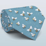 Honungsbi Slips<br><div class="desc">En honungsbin mönster på teal grönt för dem som kärlekar natur och pollinerare. Originalkonst av Nic Squirrell. Ändra bakgrunden färg i designen verktyg för att anpassa.</div>
