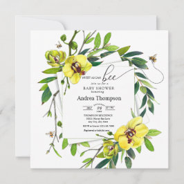 Honungsbi | Sötöl | Behållare för orchid Baby Show Inbjudningar