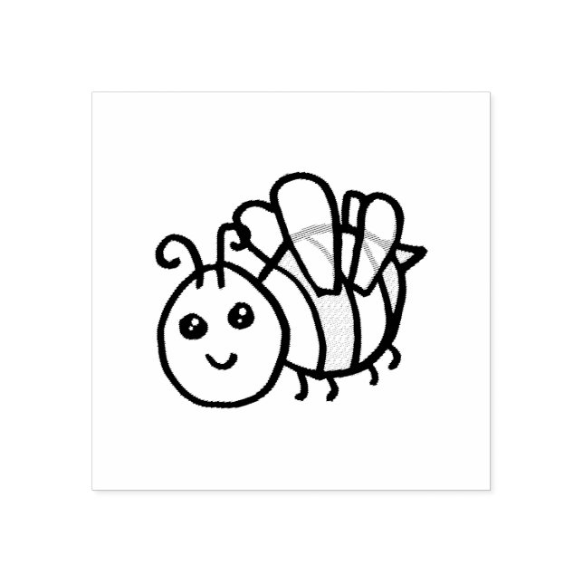 Honungsbi Stämpel (Tryck)