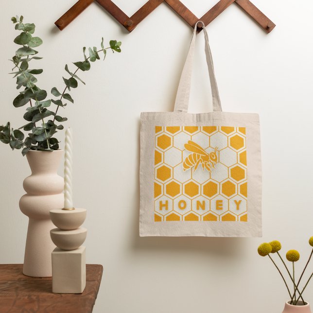 Honungsbi Tote Bag Tygkasse (Skapare uppladdad)