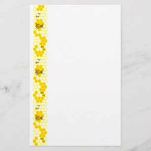 Honungsbiets Gult Honeycomb Stationery Brevpapper