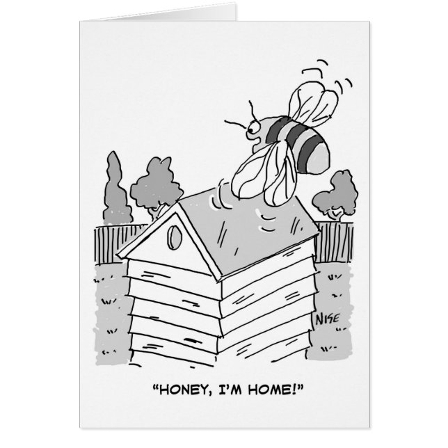 Honungsbin återvänder till sin Beehive OBS Kort (Framsidan)