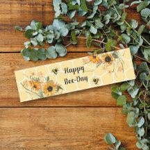 Honungsbin Birthday Vattenflaska Label