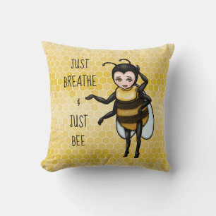 Honungsbin Breathe & Just Bee Kudde