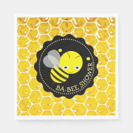 Honungsbin Bumblebee ThLED Babee Shower Napkins Pappersservett