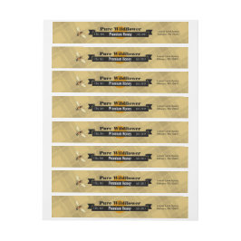 Honungsbin Customized Wildblomme Food Burk Etikettband