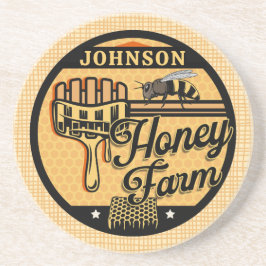 Honungsbin Farm Personlig NAMN Sweet Beehive Underlägg