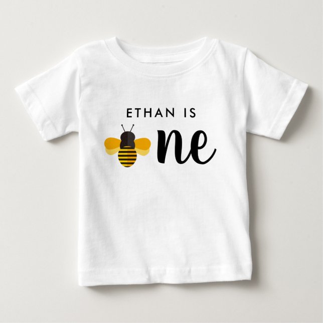Honungsbin Födelsedagsfest 1:a bisdagen Baby T-Shi T Shirt (Framsida)